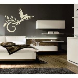 Декорация за стена | Спалня  | Птица с опашка с орнаменти