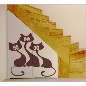 Декорация за стена | Котки  | Котки 22, Любопитни клюкарки