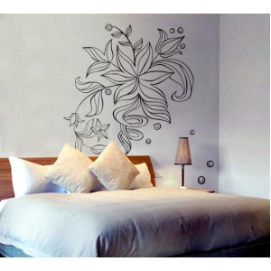Декорация за стена | Спалня  | Нежно цвете Вариант