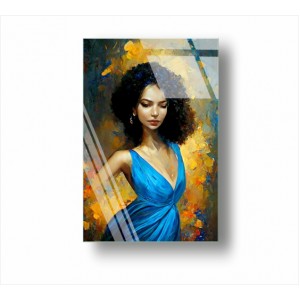 Декорация за стена | Портрети GP | Жена в синя рокля GP_7100301