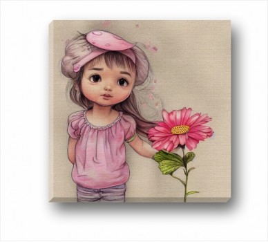 Момиче с цвете  CP_7400101