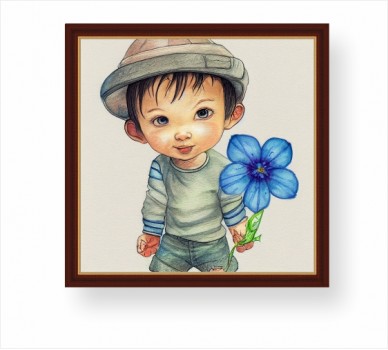 Момче с цвете FP_7400202