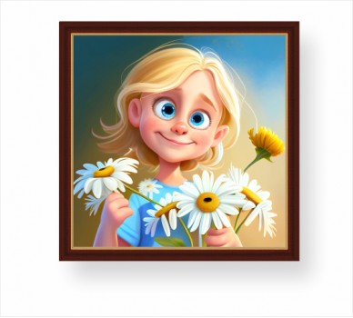 Момиче с цвете FP_7401602 
