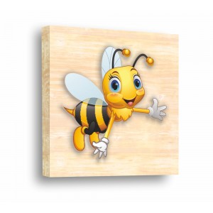 Декорация за стена | Детски, Дърво | Сладка пчеличка 61006