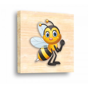 Декорация за стена | Детски, Дърво | Сладка пчеличка 61007